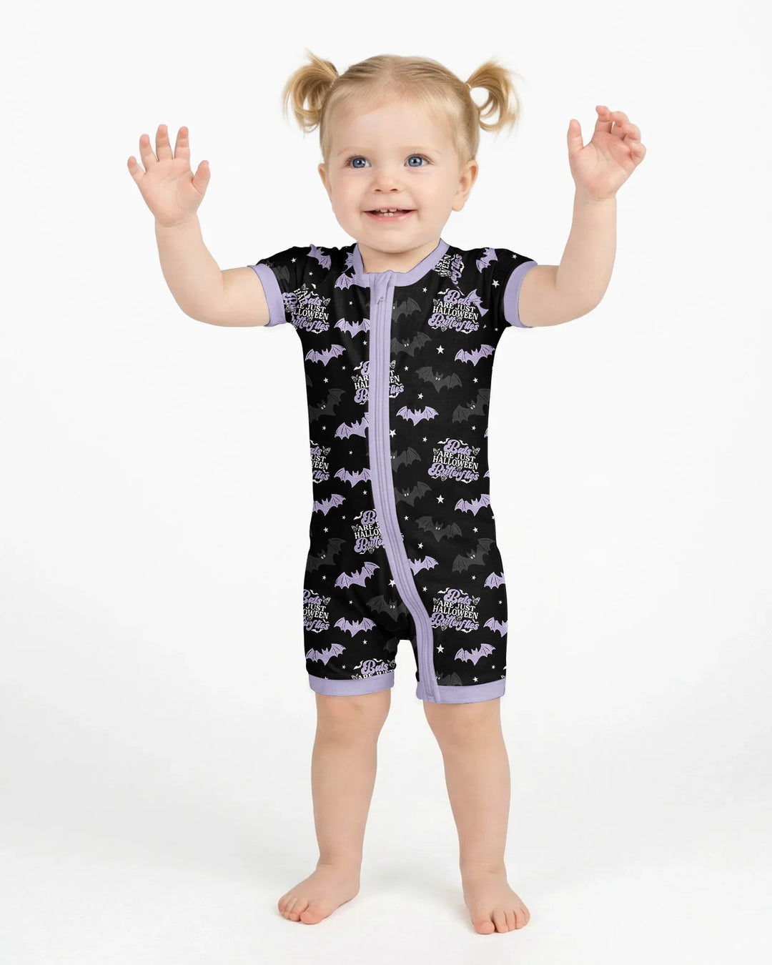 Halloween Butterflies Bamboo Shorty Zippy