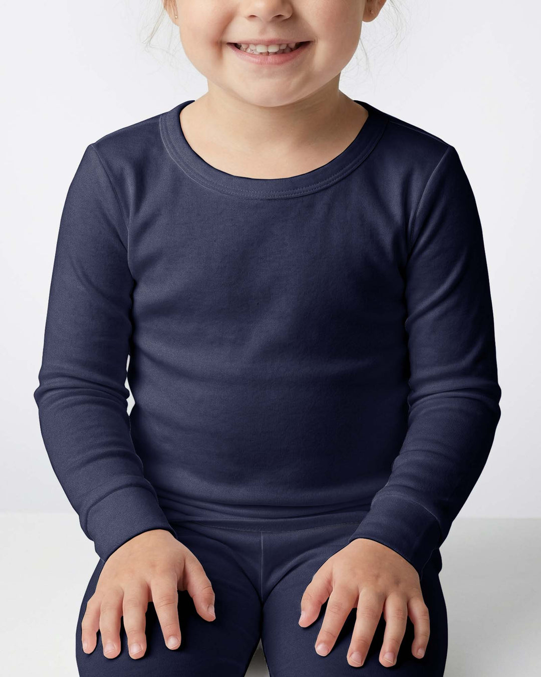 Zweiteiliges Pyjama-Set in Stahlblau