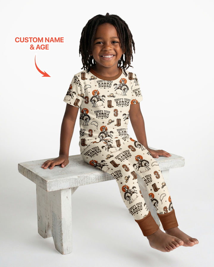 Zweiteiliges, kurzärmliges Pyjama-Set mit Marienkäfern
