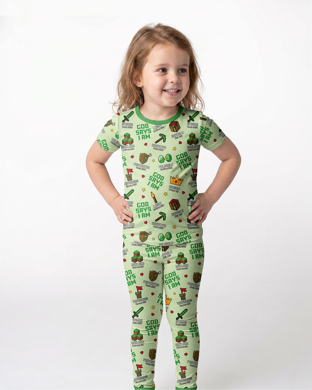 Zweiteiliges, kurzärmliges Pyjama-Set mit Marienkäfern