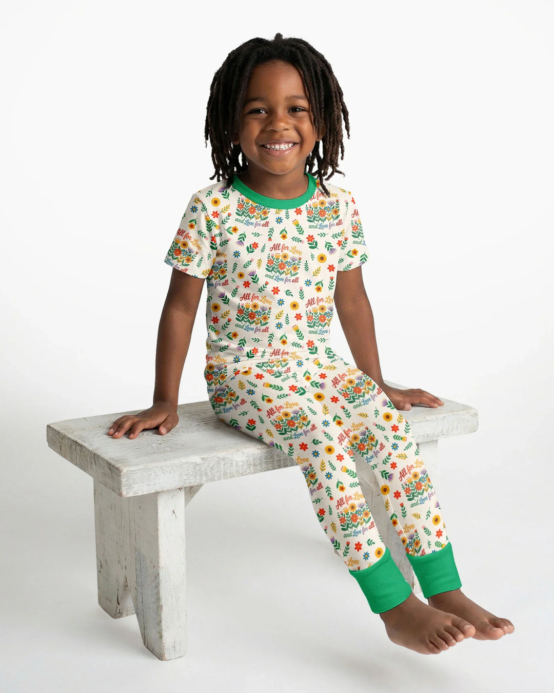 Zweiteiliges, kurzärmliges Pyjama-Set mit Marienkäfern
