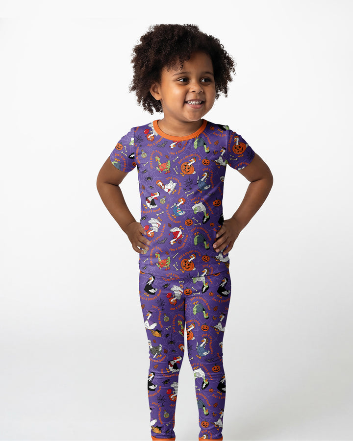 Zweiteiliges, kurzärmliges Pyjama-Set mit Marienkäfern