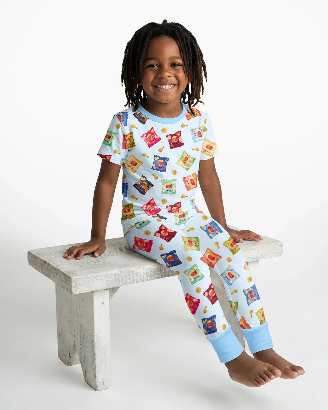 Zweiteiliges, kurzärmliges Pyjama-Set mit Marienkäfern