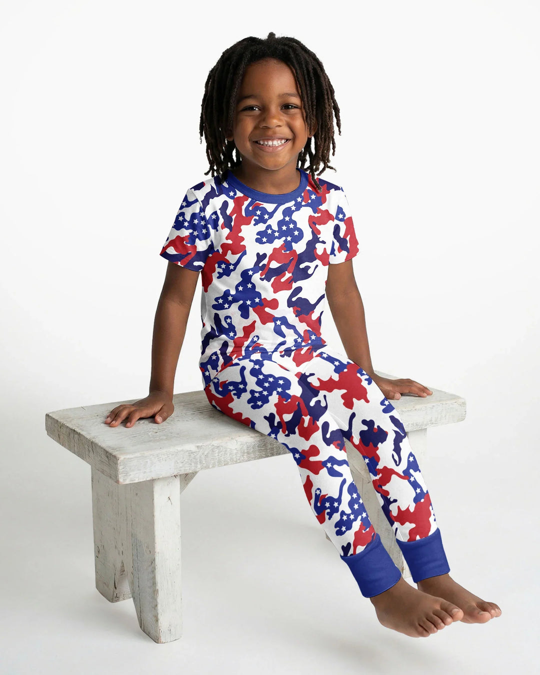 Zweiteiliges, kurzärmliges Pyjama-Set mit Marienkäfern