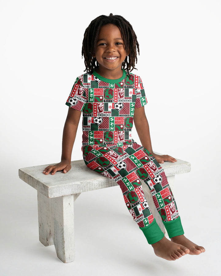 Zweiteiliges, kurzärmliges Pyjama-Set mit Marienkäfern