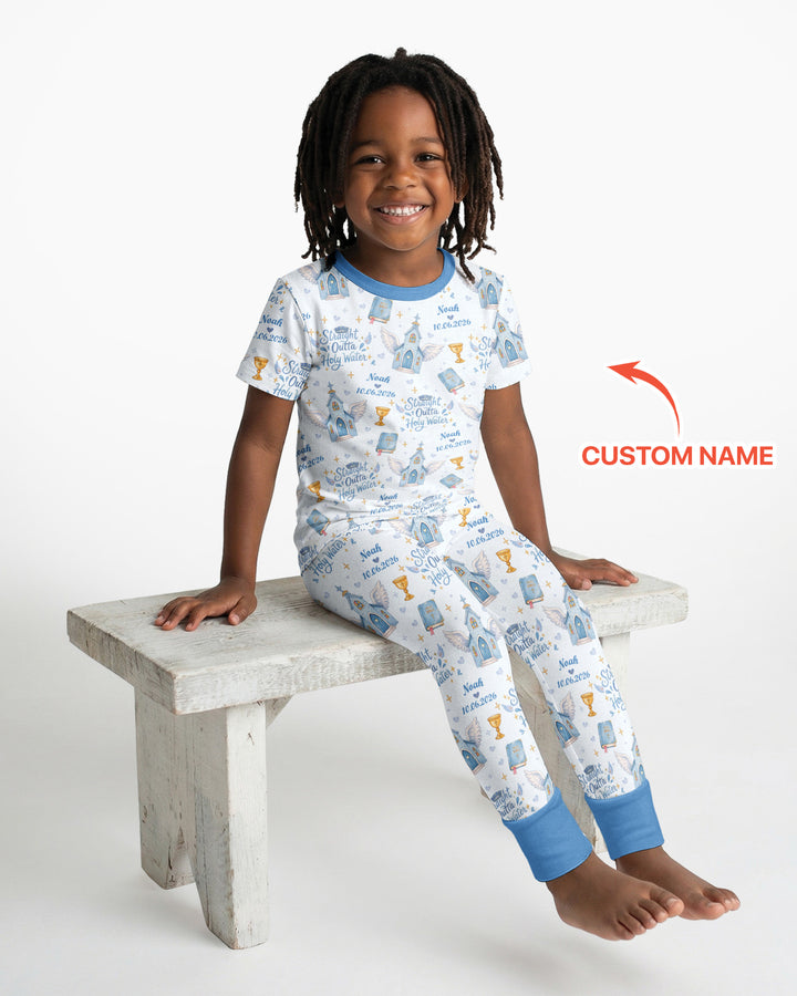 Zweiteiliges, kurzärmliges Pyjama-Set mit Marienkäfern