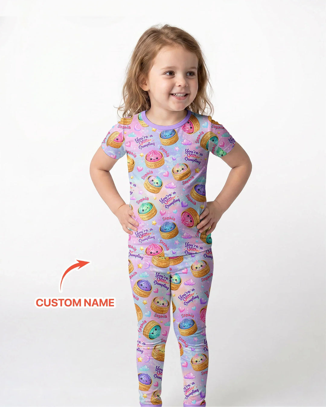 Zweiteiliges, kurzärmliges Pyjama-Set mit Marienkäfern