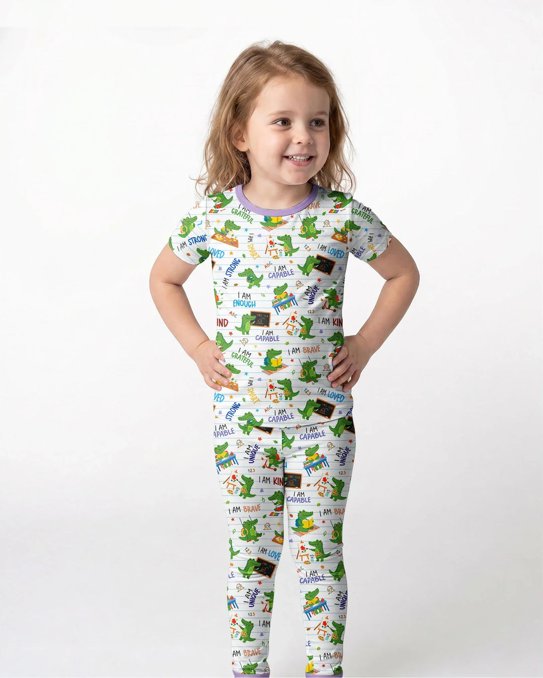 Zweiteiliges, kurzärmliges Pyjama-Set mit Marienkäfern