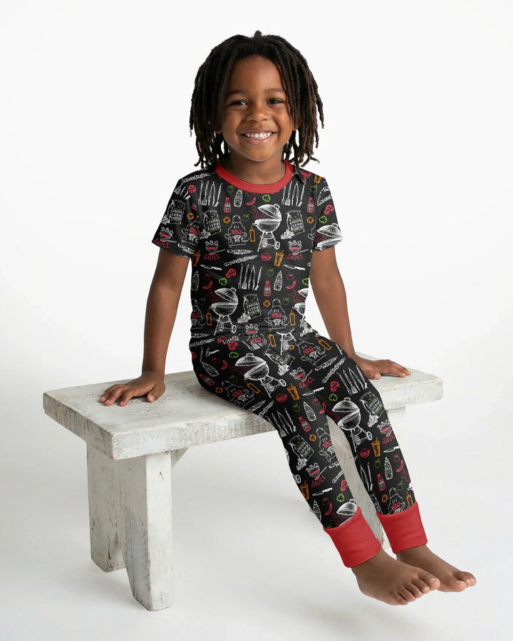 Zweiteiliges, kurzärmliges Pyjama-Set mit Marienkäfern