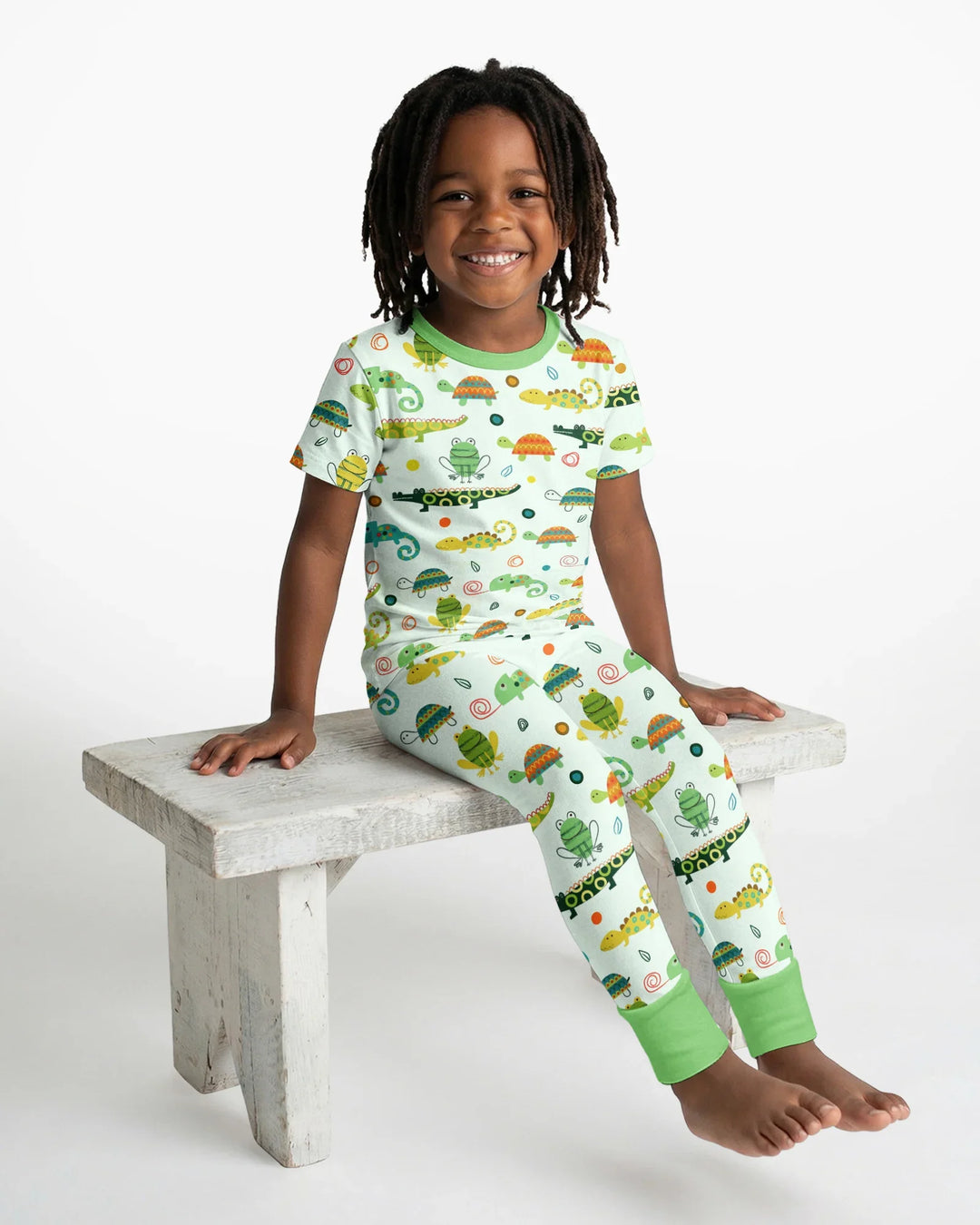 Zweiteiliges, kurzärmliges Pyjama-Set mit Marienkäfern