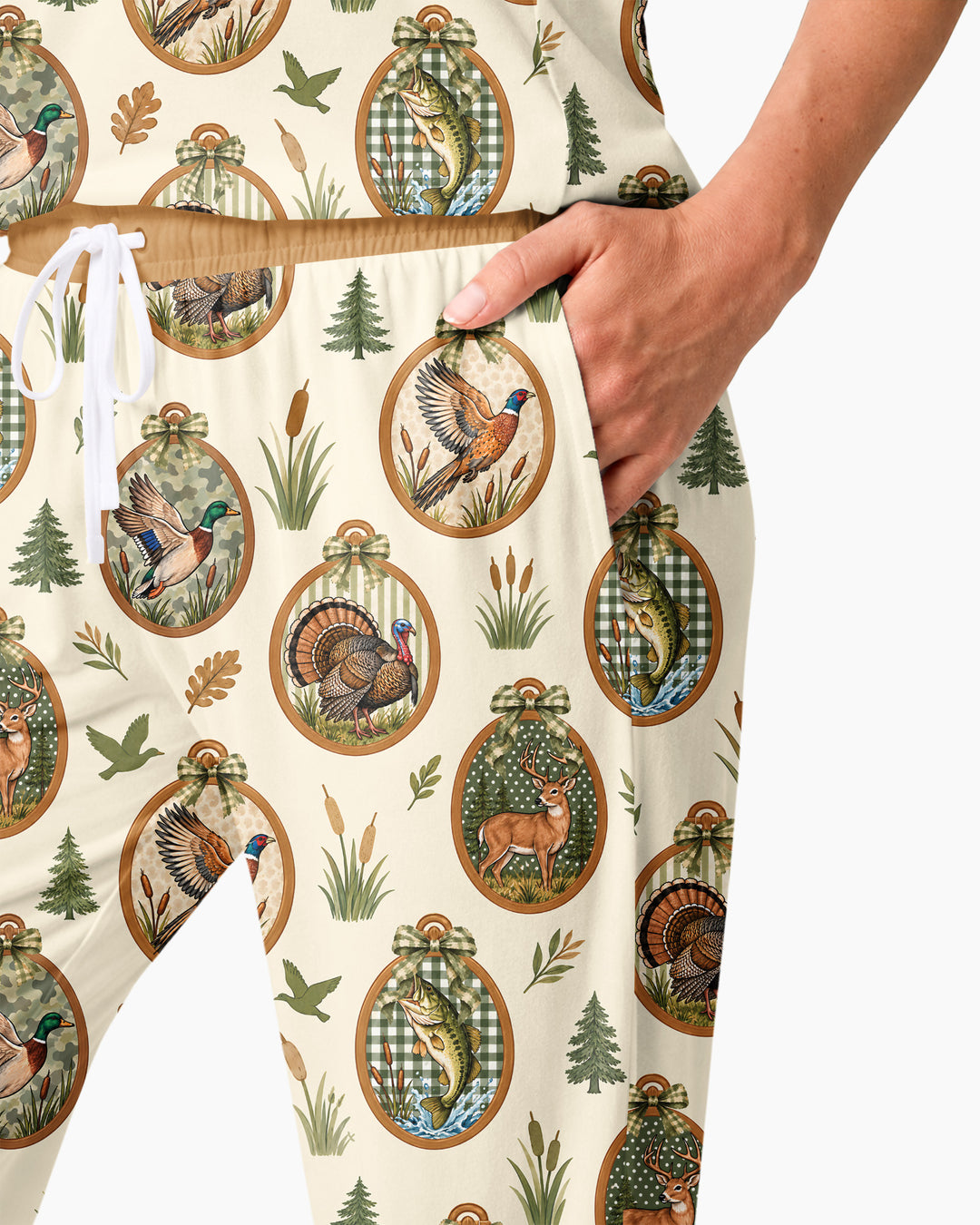 Hunting Season Family Matching Bamboo Women Pajama Set