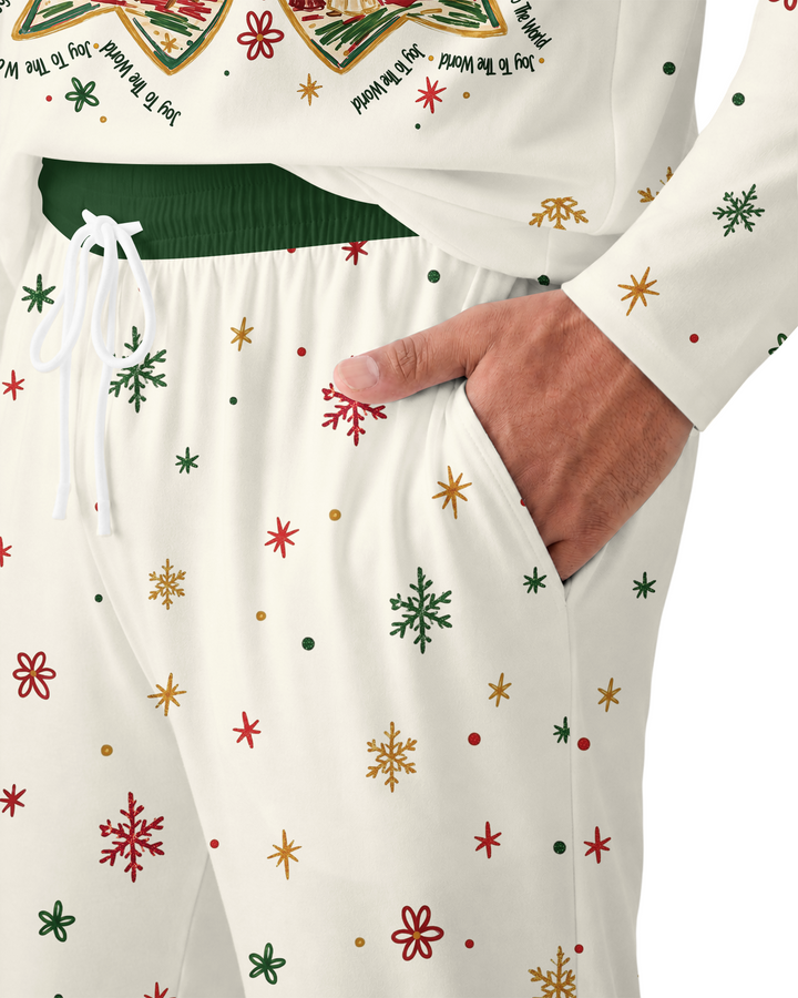Joy To The World Bamboo Men's Pajama Set