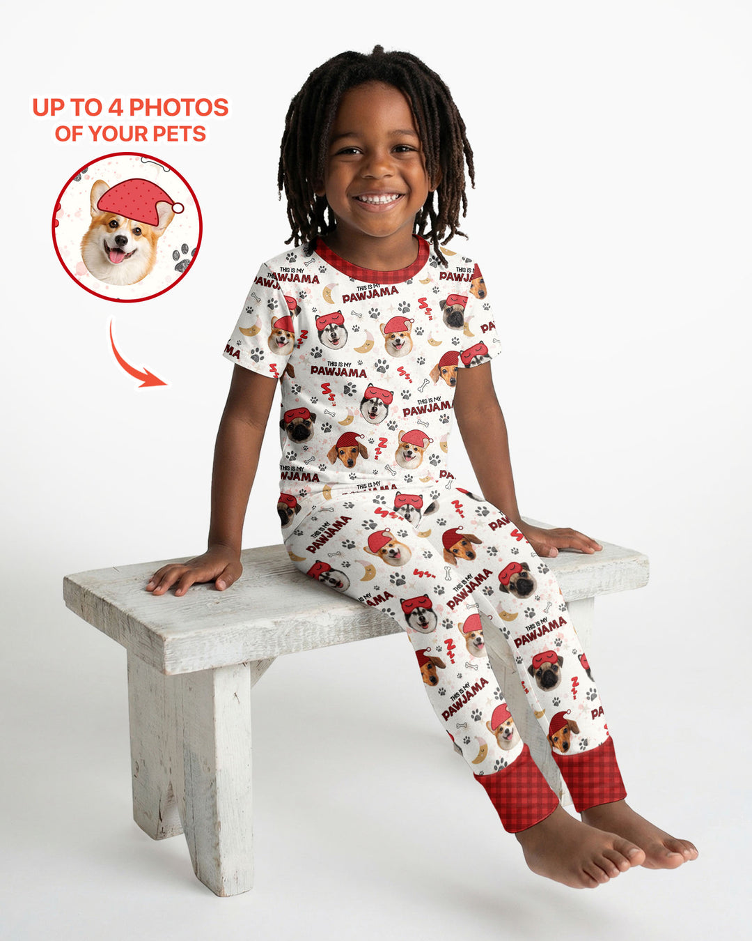 Zweiteiliges, kurzärmliges Pyjama-Set mit Marienkäfern