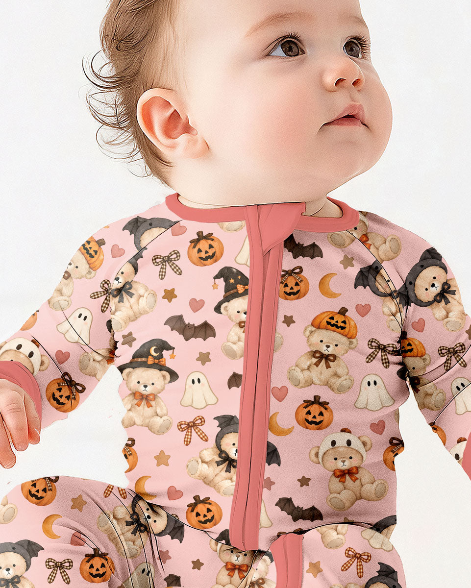 Cozy Coquette Teddy Bear Halloween Bamboo Convertible Zippy