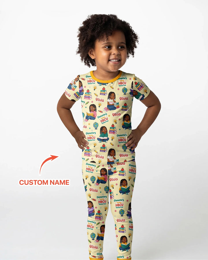 Zweiteiliges, kurzärmliges Pyjama-Set mit Marienkäfern