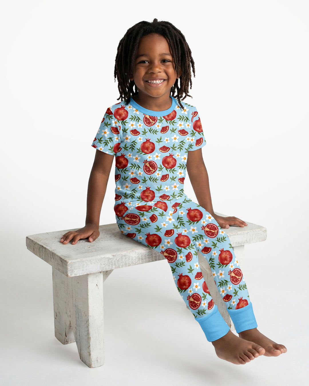 Zweiteiliges, kurzärmliges Pyjama-Set mit Marienkäfern