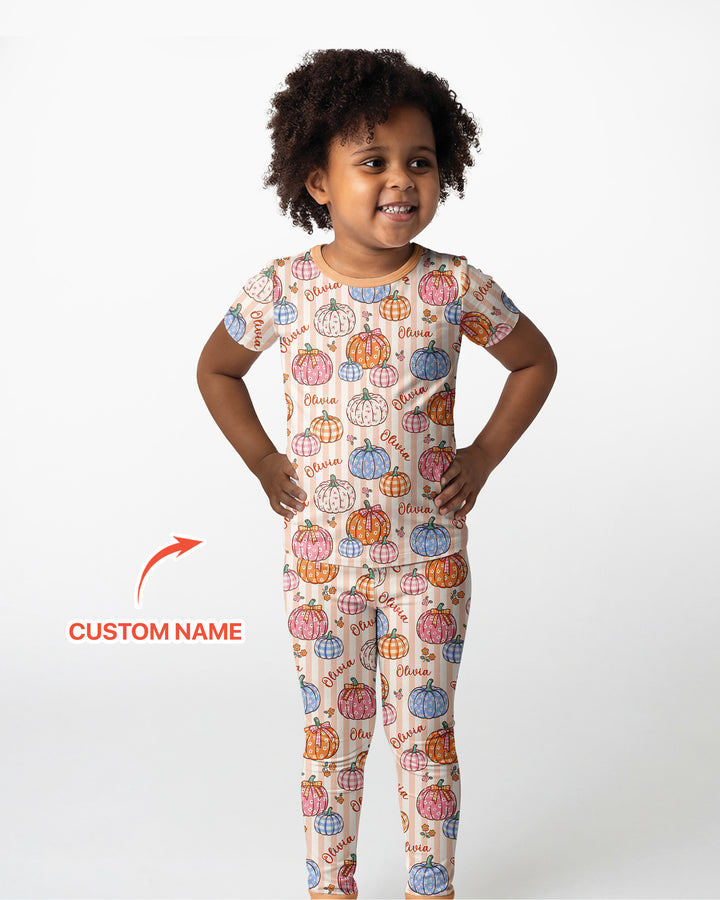 Zweiteiliges, kurzärmliges Pyjama-Set mit Marienkäfern