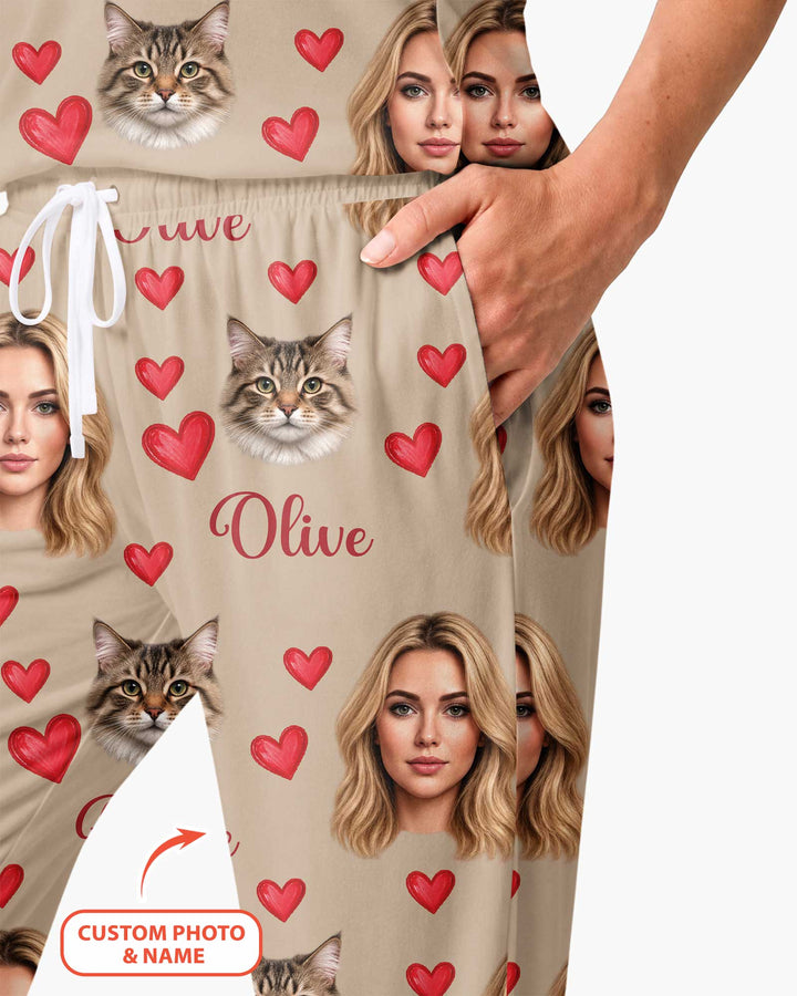 Custom Face Family Matching Bamboo Women Pajama Set