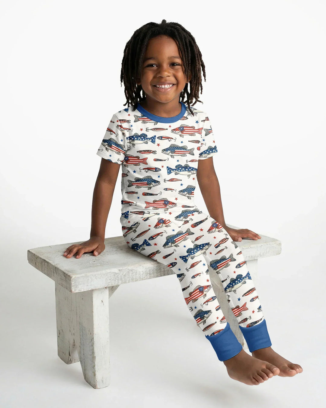 Zweiteiliges, kurzärmliges Pyjama-Set mit Marienkäfern