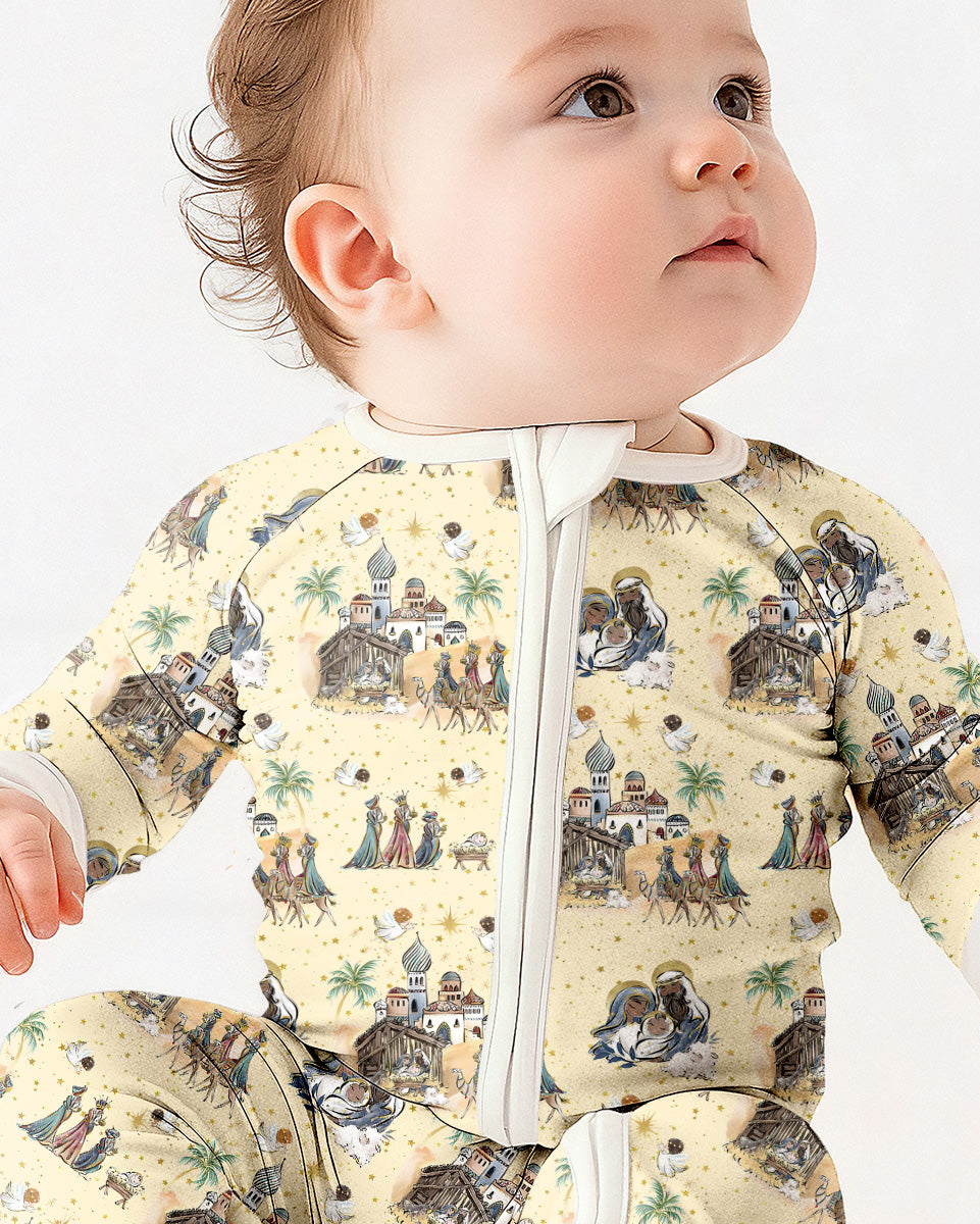 Gerippte Babykleidung mit individuellem Foto - Weich &amp; Skizzenhaft