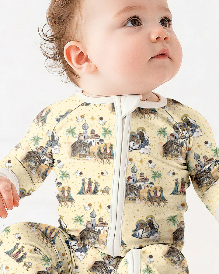 Gerippte Babykleidung mit individuellem Foto - Weich &amp; Skizzenhaft