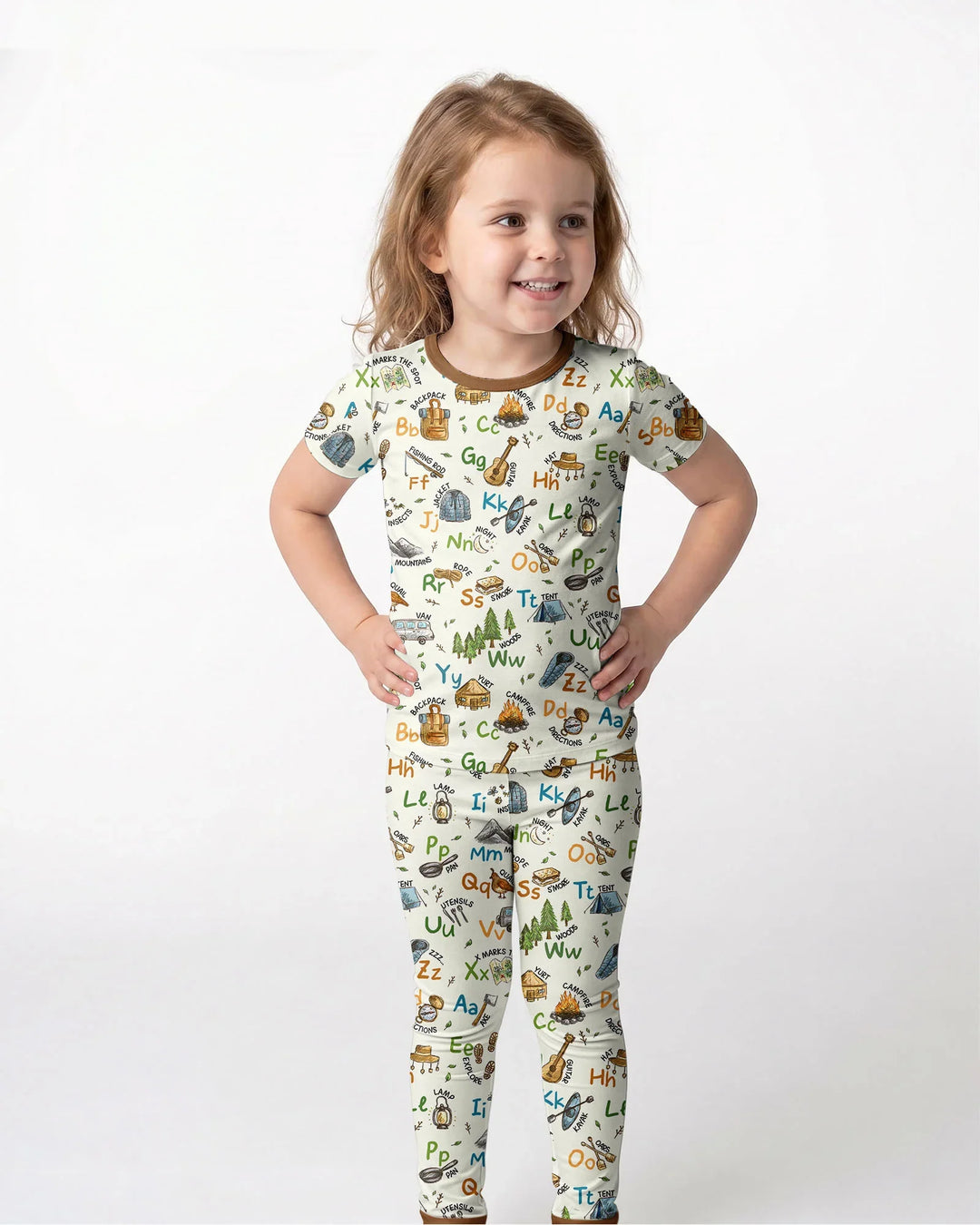 Zweiteiliges, kurzärmliges Pyjama-Set mit Marienkäfern