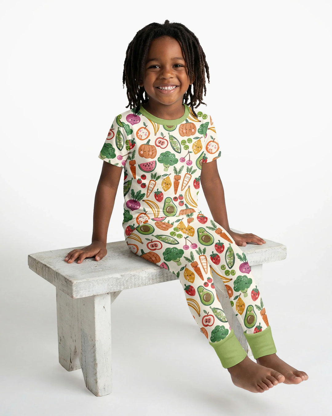 Zweiteiliges, kurzärmliges Pyjama-Set mit Marienkäfern