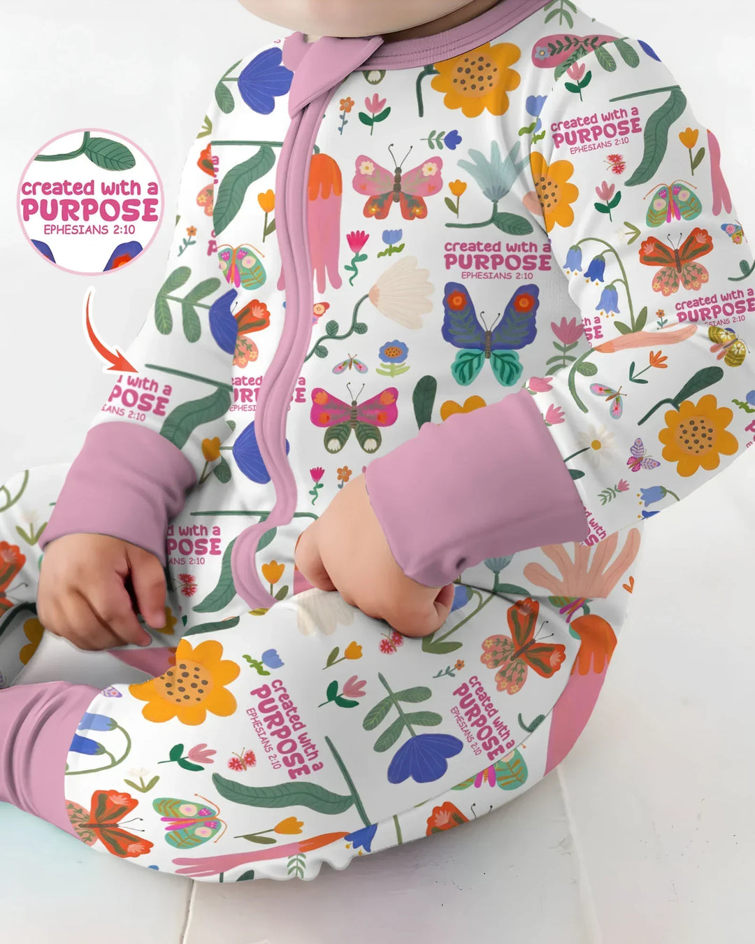 Gerippte Babykleidung mit individuellem Foto - Weich &amp; Skizzenhaft