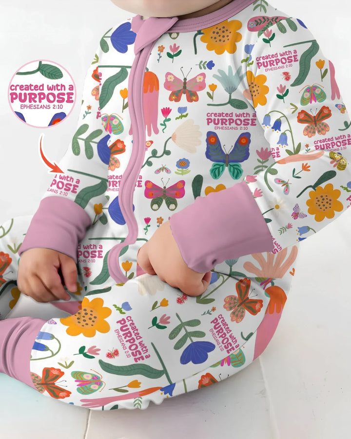 Gerippte Babykleidung mit individuellem Foto - Weich &amp; Skizzenhaft