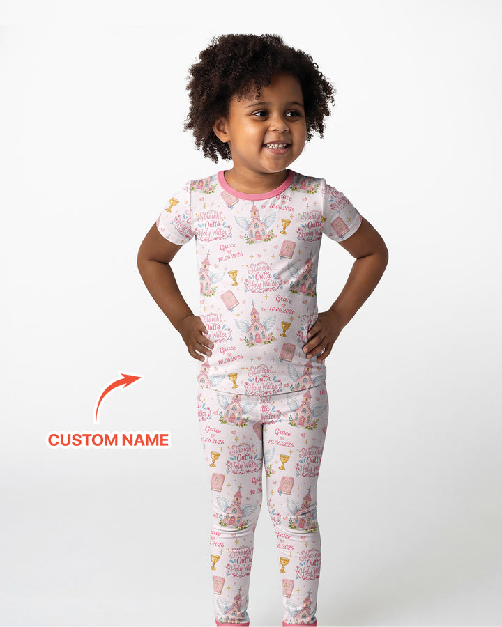 Zweiteiliges, kurzärmliges Pyjama-Set mit Marienkäfern