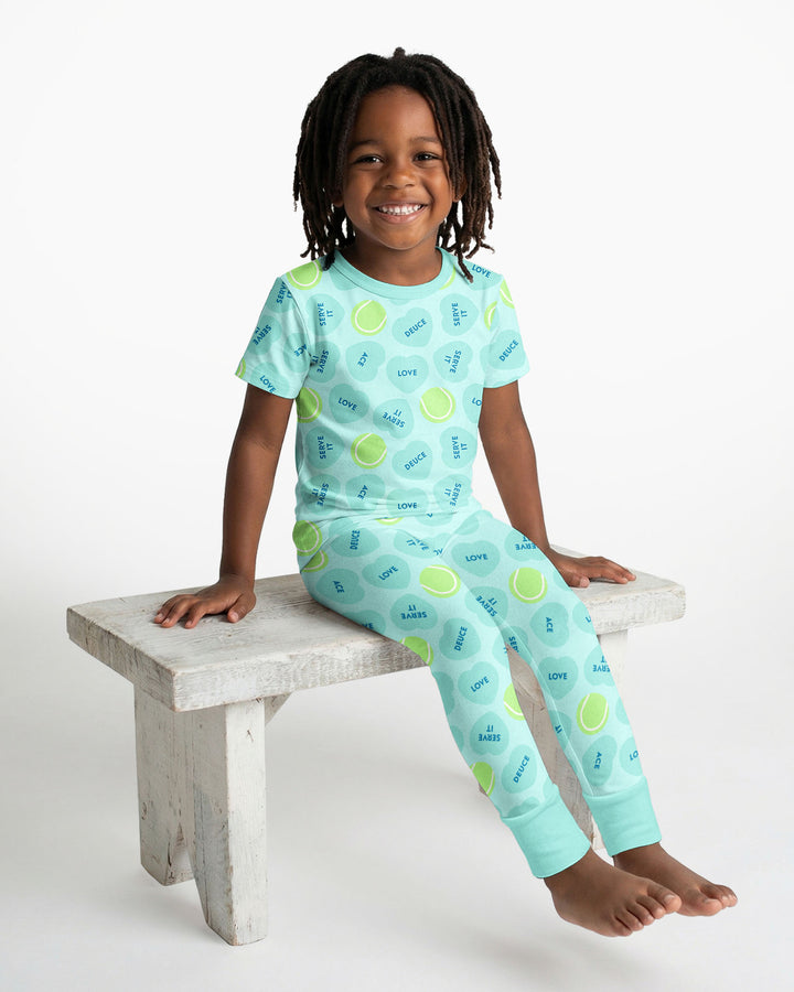 Zweiteiliges, kurzärmliges Pyjama-Set mit Marienkäfern