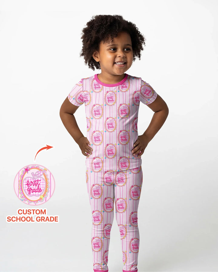 Zweiteiliges, kurzärmliges Pyjama-Set mit Marienkäfern