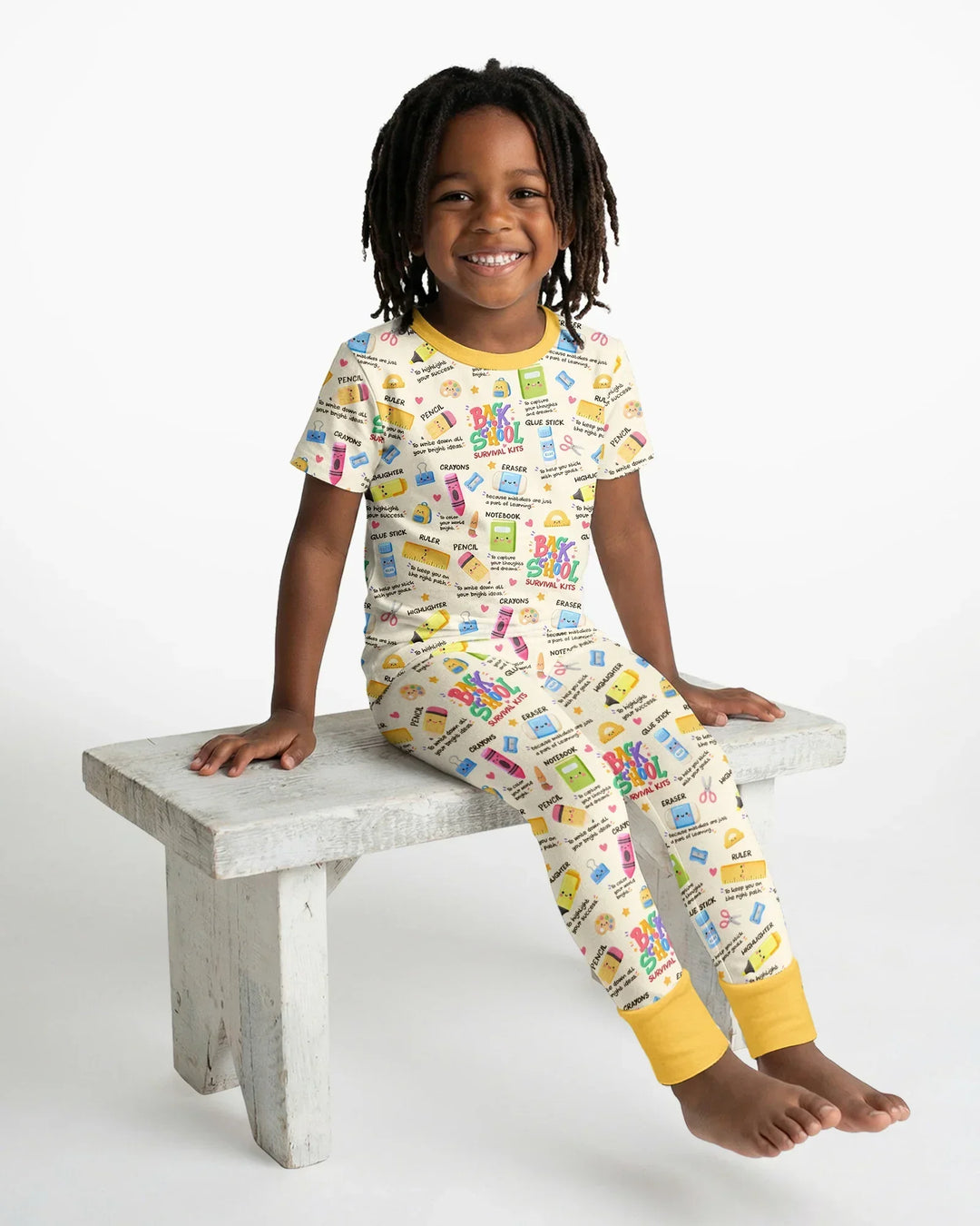 Zweiteiliges, kurzärmliges Pyjama-Set mit Marienkäfern