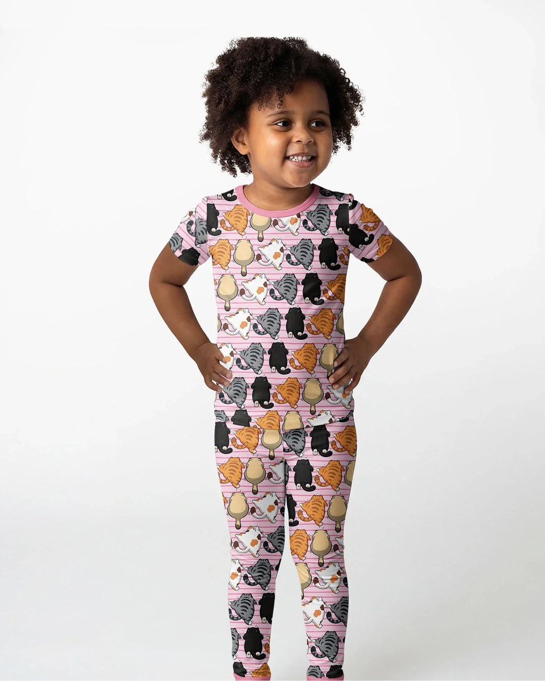 Zweiteiliges, kurzärmliges Pyjama-Set mit Marienkäfern