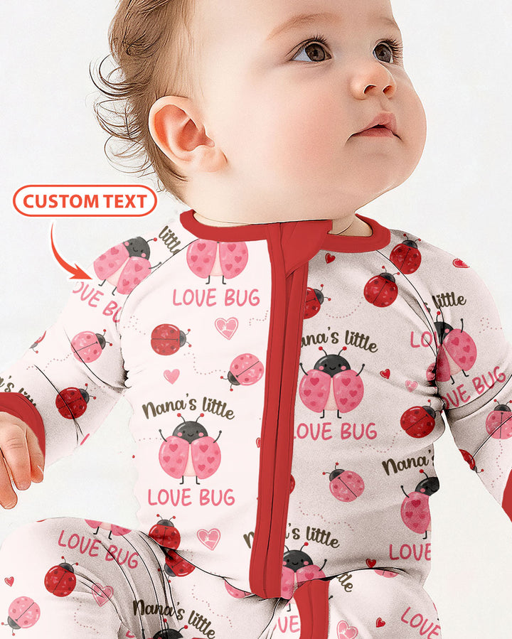 Personalized Grandma's Little Love Bug Bamboo Convertible Zippy