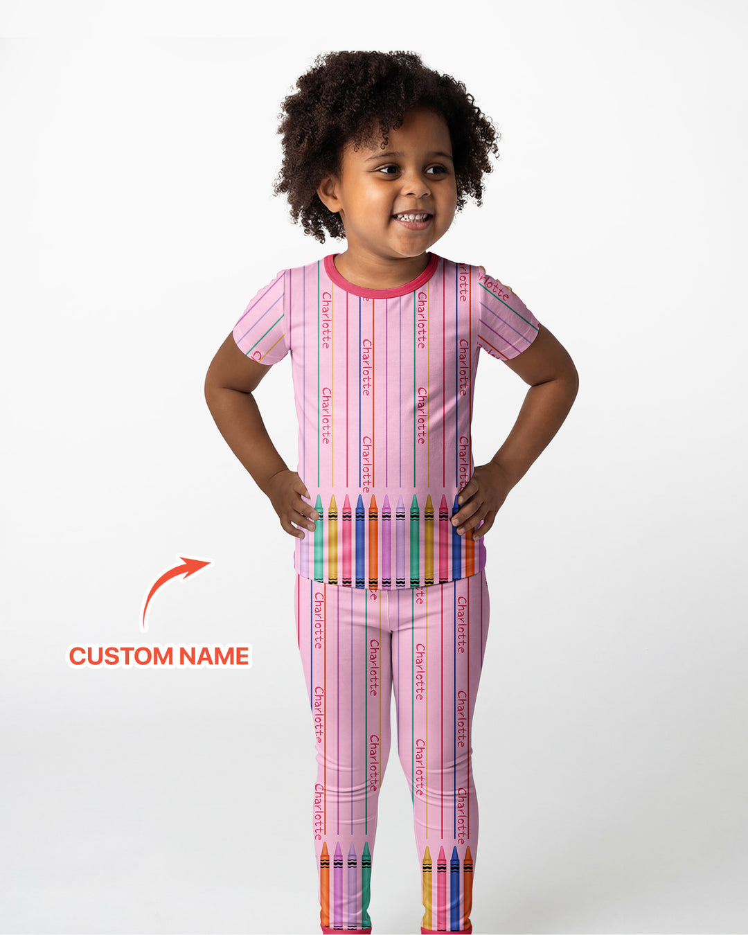 Zweiteiliges, kurzärmliges Pyjama-Set mit Marienkäfern