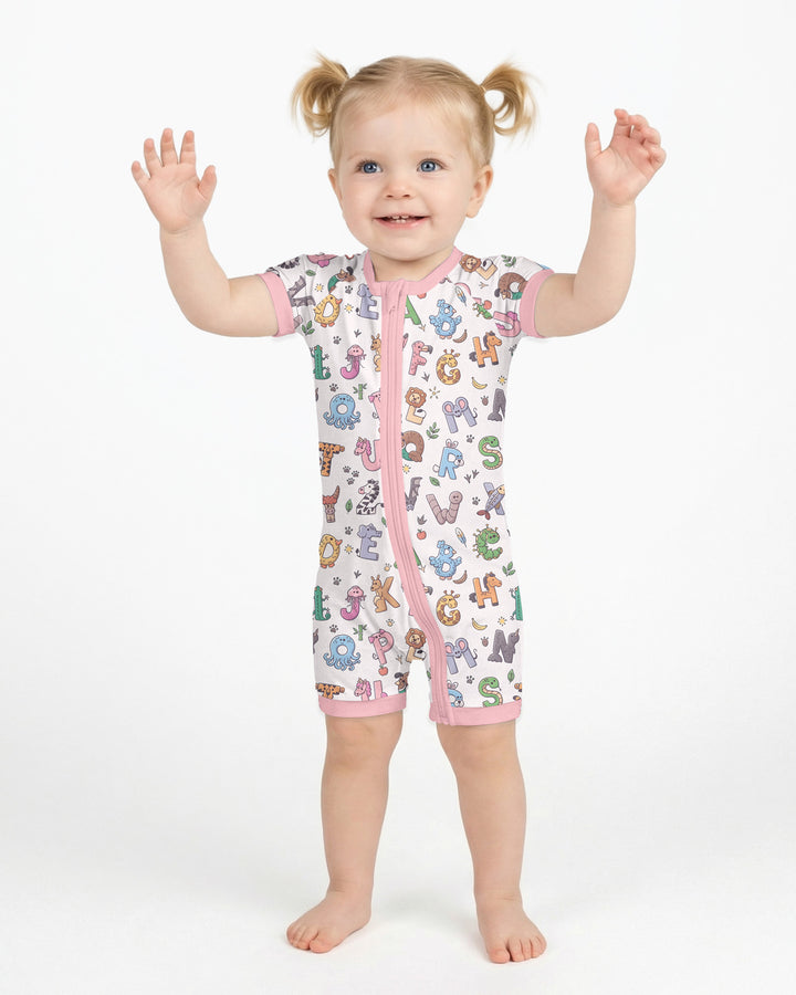 Animals Alphabet Bamboo Shorty Zippy