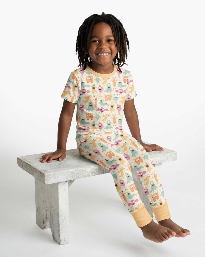 Monster Boo Bash Bamboo Two Piece Short Sleeve Pajama Set