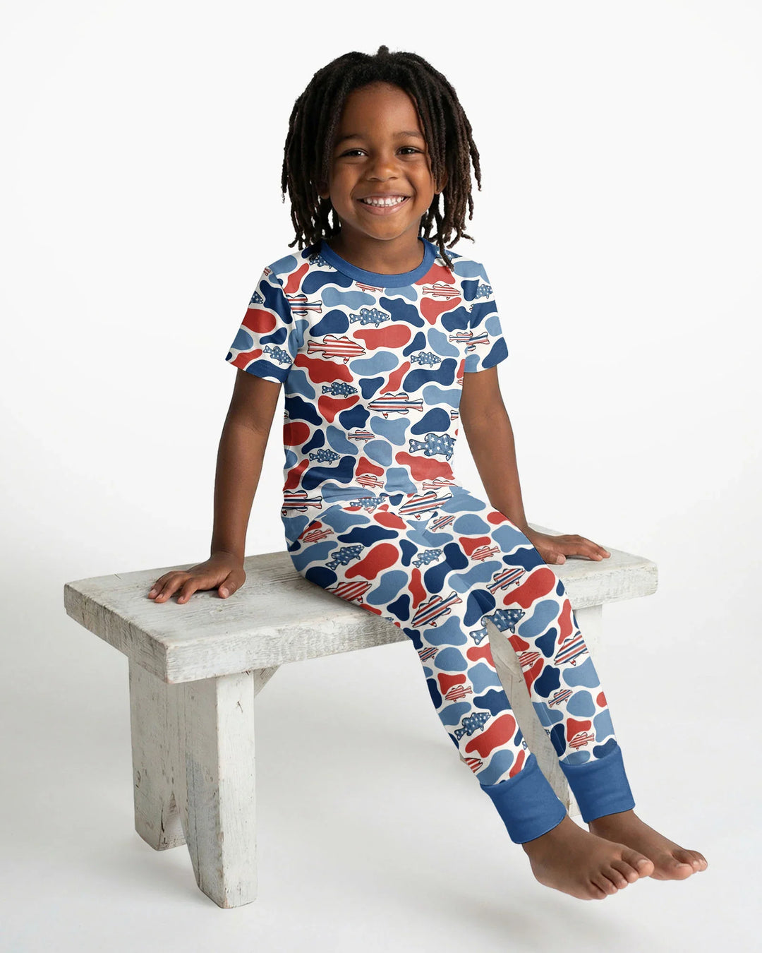 Zweiteiliges, kurzärmliges Pyjama-Set mit Marienkäfern