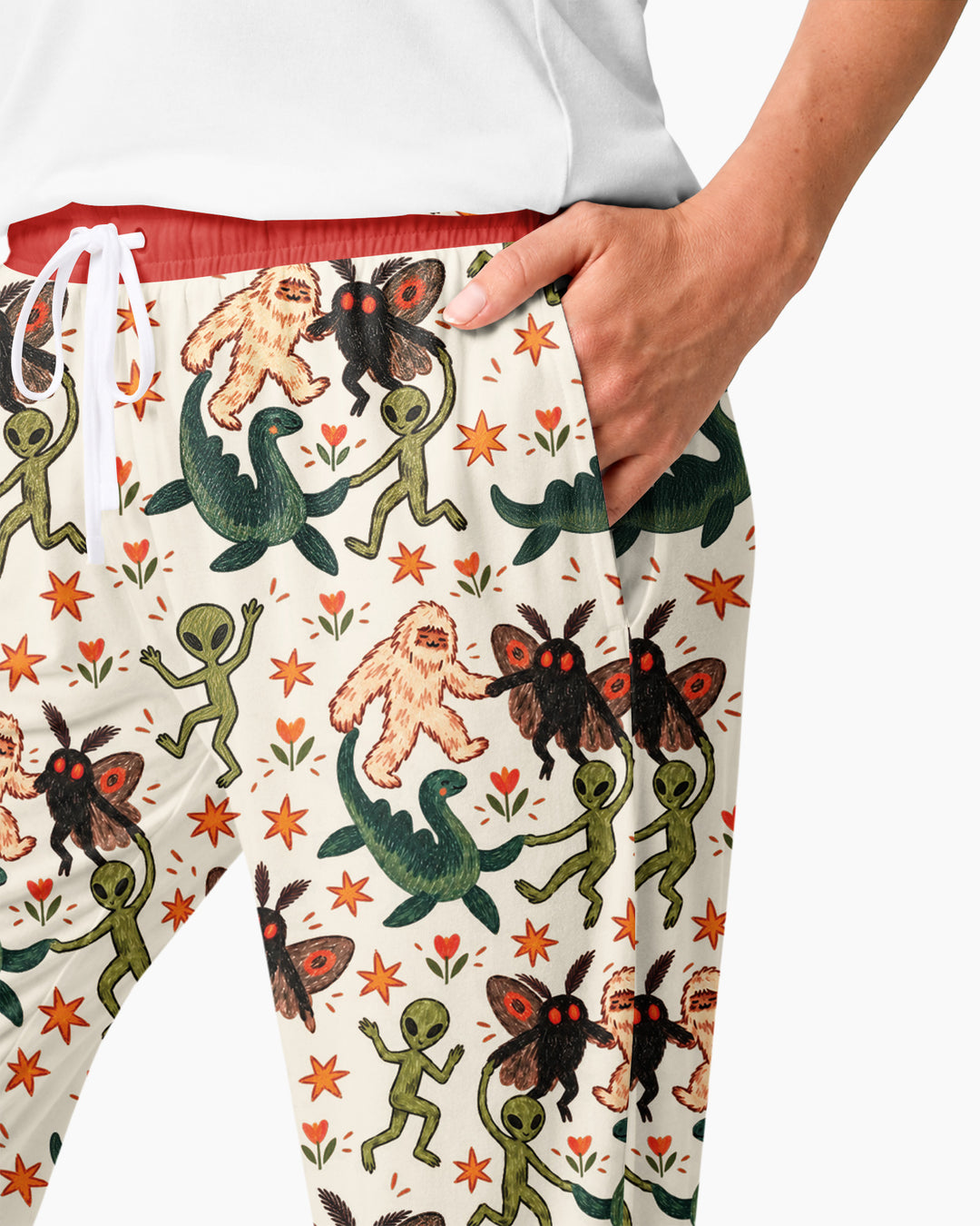 Dancing Cryptids Bamboo Women Pajama Set