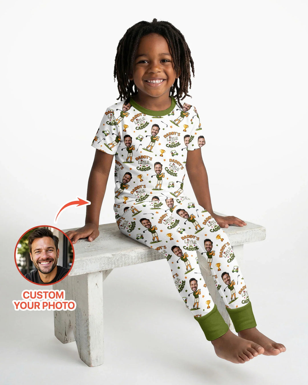 Zweiteiliges, kurzärmliges Pyjama-Set mit Marienkäfern