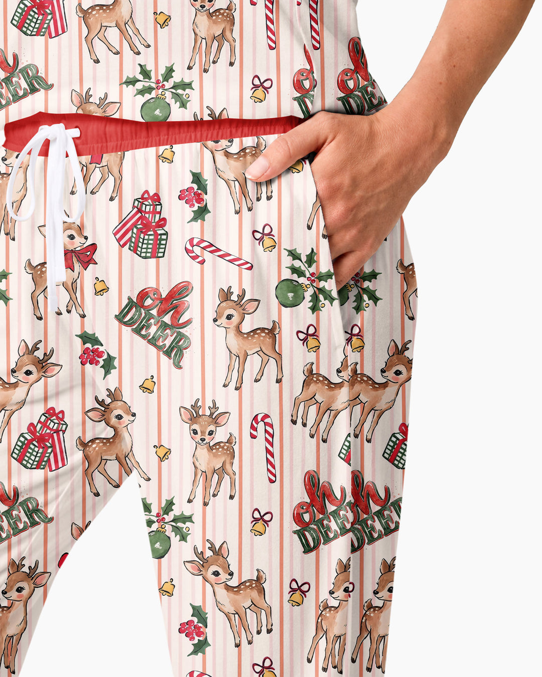 Oh Deer Mommy & Me Matching Bamboo Women Pajama Set