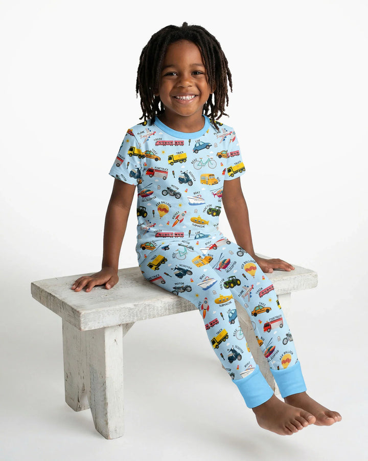 Zweiteiliges, kurzärmliges Pyjama-Set mit Marienkäfern