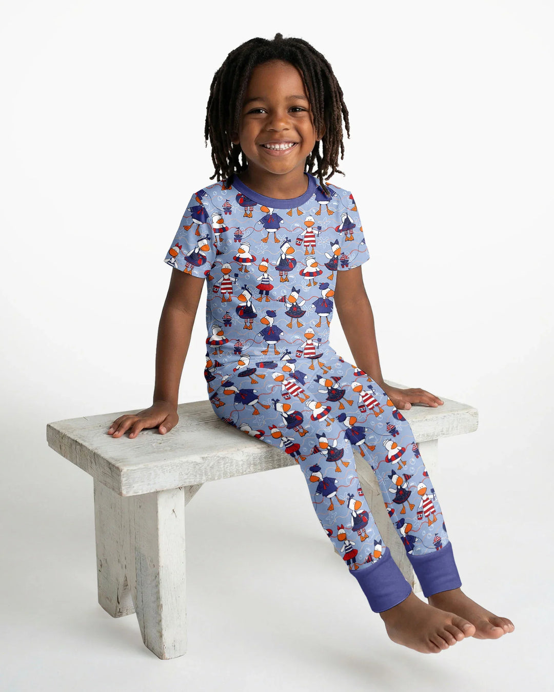 Zweiteiliges, kurzärmliges Pyjama-Set mit Marienkäfern