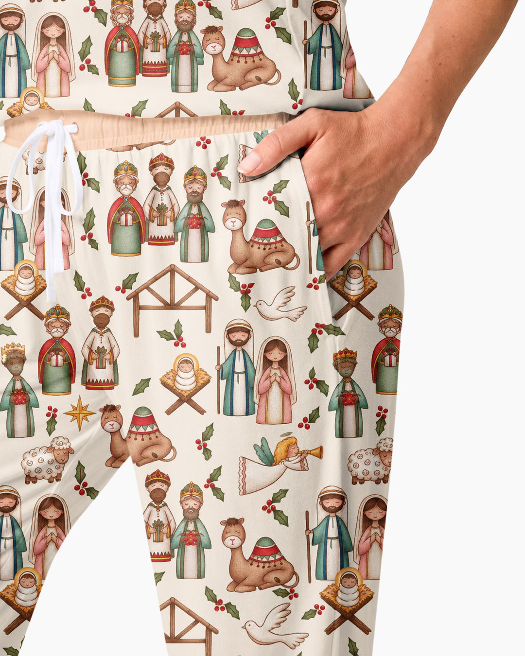 Holy Night Nativity Bamboo Women Pajama Set