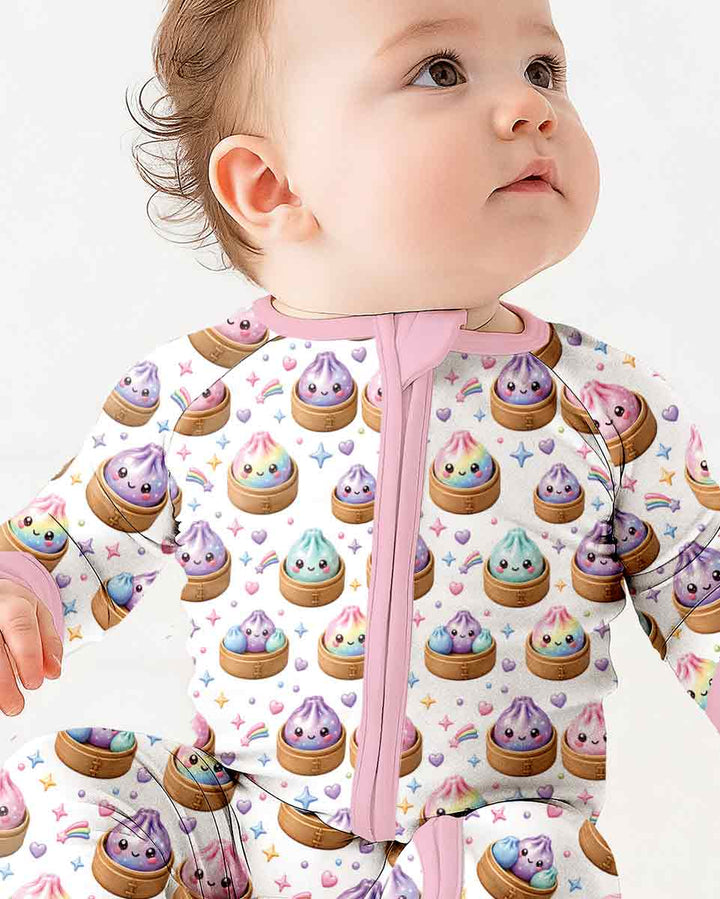 Cute Glitter Dumpling Bamboo Convertible Zippy