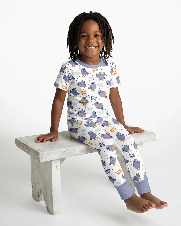 Zweiteiliges, kurzärmliges Pyjama-Set mit Marienkäfern