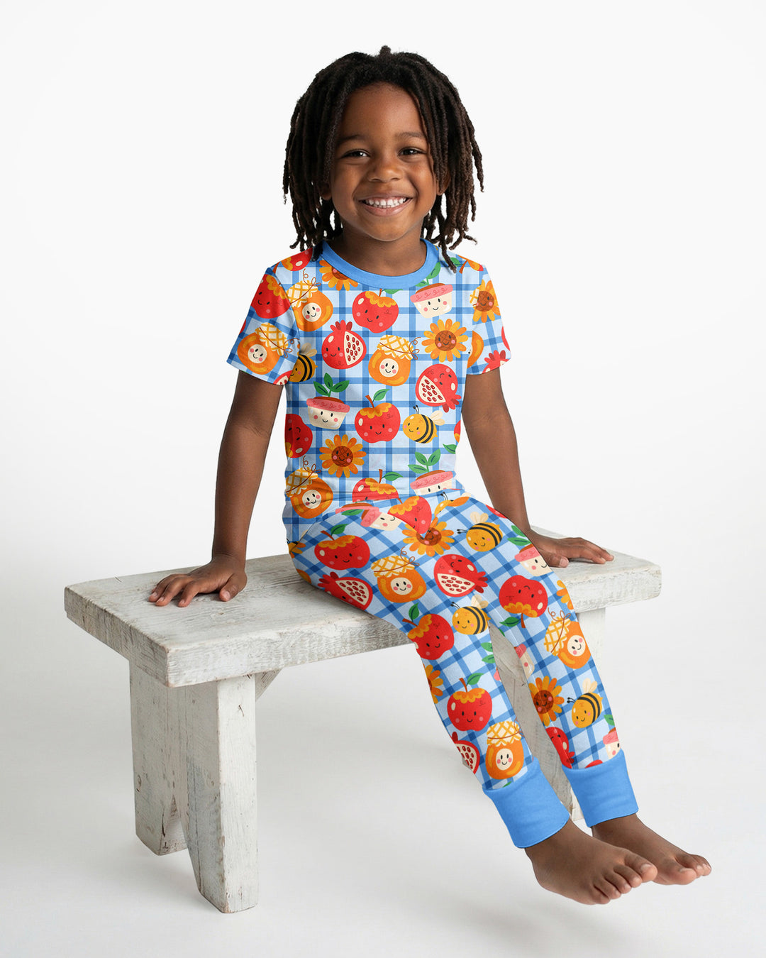 Zweiteiliges, kurzärmliges Pyjama-Set mit Marienkäfern