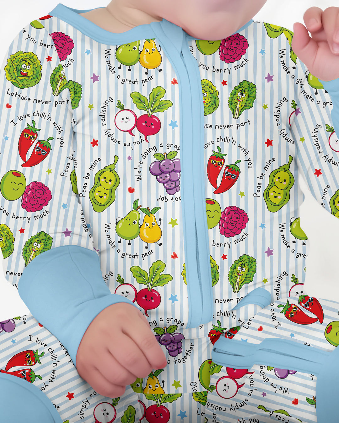 Fruits And Vegetables Love Puns Bamboo Convertible Zippy
