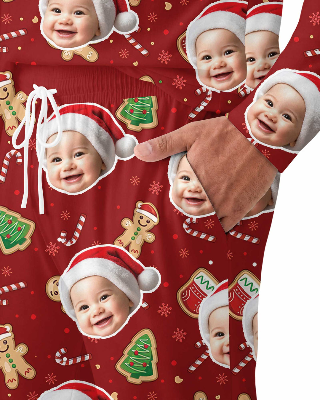 Custom Photo Funny Family Bamboo Men's Pajama Set